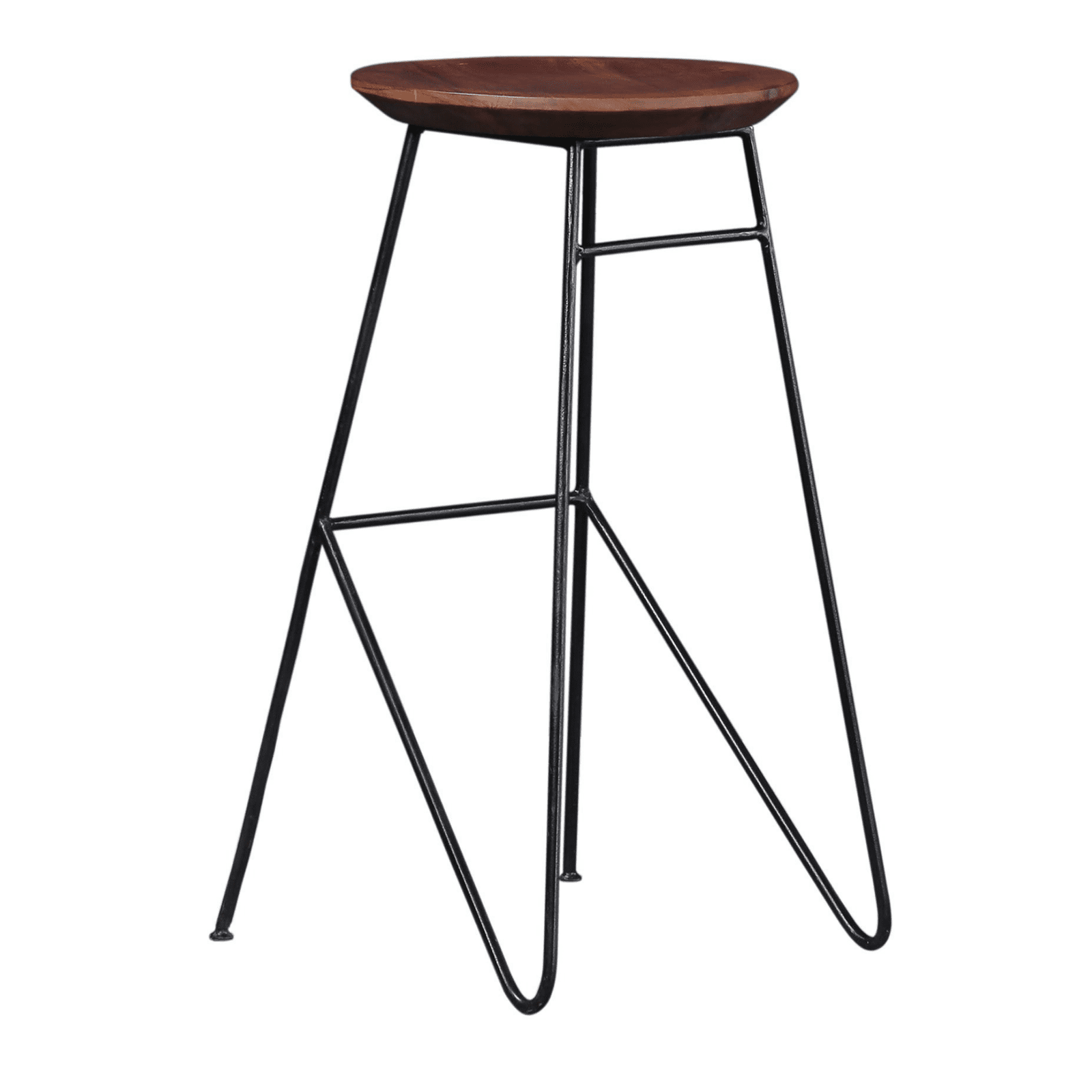 Alberto Solid Wood Bar Stool In Premium Acacia Finish